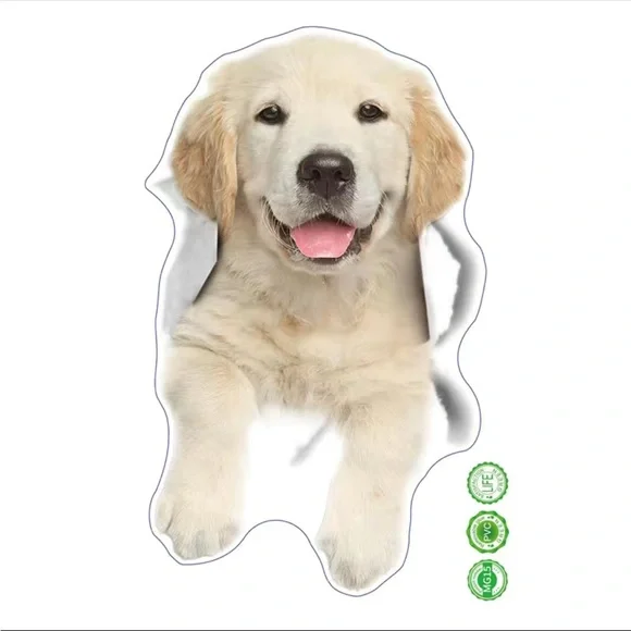 Large vinyl puppy dog sticker - Picture 3 of 5